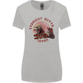 Straight Outta Japan Funny Womens Wider Cut T-Shirt Sports Grey
