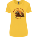 Straight Outta Japan Funny Womens Wider Cut T-Shirt Yellow