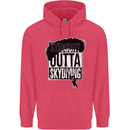 Straight Outta Skydiving Funny Freefall Childrens Kids Hoodie Heliconia