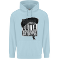 Straight Outta Skydiving Funny Freefall Childrens Kids Hoodie Light Blue