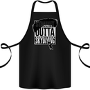 Straight Outta Skydiving Funny Freefall Cotton Apron 100% Organic Black