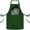 Straight Outta Skydiving Funny Freefall Cotton Apron 100% Organic Forest Green
