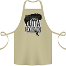 Straight Outta Skydiving Funny Freefall Cotton Apron 100% Organic Khaki