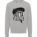 Straight Outta Skydiving Funny Freefall Kids Sweatshirt Jumper Sports Grey