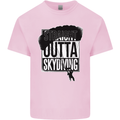Straight Outta Skydiving Funny Freefall Kids T-Shirt Childrens Light Pink