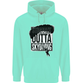 Straight Outta Skydiving Funny Freefall Mens 80% Cotton Hoodie Peppermint