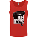 Straight Outta Skydiving Funny Freefall Mens Vest Tank Top Red
