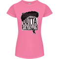 Straight Outta Skydiving Funny Freefall Womens Petite Cut T-Shirt Azalea