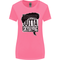 Straight Outta Skydiving Funny Freefall Womens Wider Cut T-Shirt Azalea
