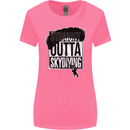 Straight Outta Skydiving Funny Freefall Womens Wider Cut T-Shirt Azalea
