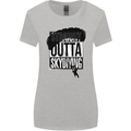 Straight Outta Skydiving Funny Freefall Womens Wider Cut T-Shirt Sports Grey