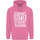Straight Outta Student Teaching Teacher Mens 80% Cotton Hoodie Azelea