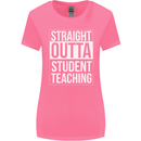 Straight Outta Student Teaching Teacher Womens Wider Cut T-Shirt Azalea