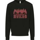 Stranger Builds Motorcycle Biker Custom Chopper Kids Sweatshirt Jumper Black