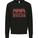 Stranger Builds Motorcycle Biker Custom Chopper Mens Sweatshirt Jumper Black