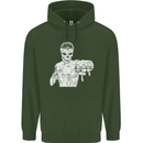 Street Fighter MMA Bare Knuckle Fighting Childrens Kids Hoodie Forest Green
