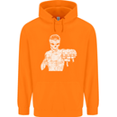 Street Fighter MMA Bare Knuckle Fighting Childrens Kids Hoodie Orange