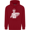 Street Fighter MMA Bare Knuckle Fighting Childrens Kids Hoodie Red