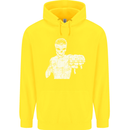 Street Fighter MMA Bare Knuckle Fighting Childrens Kids Hoodie Yellow