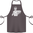Street Fighter MMA Bare Knuckle Fighting Cotton Apron 100% Organic Dark Grey