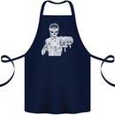 Street Fighter MMA Bare Knuckle Fighting Cotton Apron 100% Organic Navy Blue