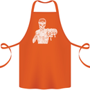 Street Fighter MMA Bare Knuckle Fighting Cotton Apron 100% Organic Orange