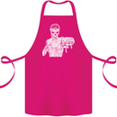 Street Fighter MMA Bare Knuckle Fighting Cotton Apron 100% Organic Pink
