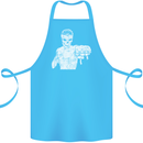 Street Fighter MMA Bare Knuckle Fighting Cotton Apron 100% Organic Turquoise