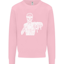 Street Fighter MMA Bare Knuckle Fighting Kids Sweatshirt Jumper Light Pink