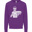 Street Fighter MMA Bare Knuckle Fighting Kids Sweatshirt Jumper Purple