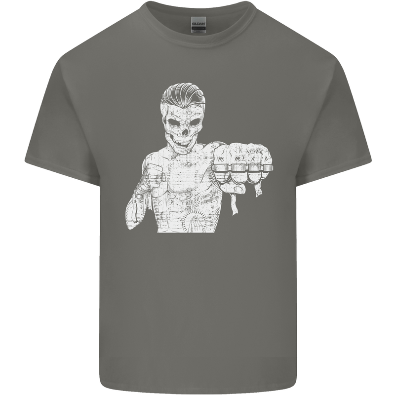 Street Fighter MMA Bare Knuckle Fighting Kids T-Shirt Childrens Charcoal