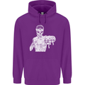 Street Fighter MMA Bare Knuckle Fighting Mens 80% Cotton Hoodie Purple