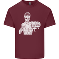 Street Fighter MMA Bare Knuckle Fighting Mens Cotton T-Shirt Tee Top Maroon