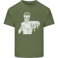 Street Fighter MMA Bare Knuckle Fighting Mens Cotton T-Shirt Tee Top Military Green