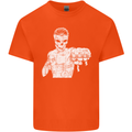 Street Fighter MMA Bare Knuckle Fighting Mens Cotton T-Shirt Tee Top Orange