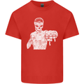Street Fighter MMA Bare Knuckle Fighting Mens Cotton T-Shirt Tee Top Red