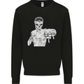 Street Fighter MMA Bare Knuckle Fighting Mens Sweatshirt Jumper Black