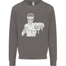 Street Fighter MMA Bare Knuckle Fighting Mens Sweatshirt Jumper Charcoal