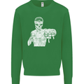 Street Fighter MMA Bare Knuckle Fighting Mens Sweatshirt Jumper Irish Green
