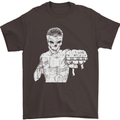 Street Fighter MMA Bare Knuckle Fighting Mens T-Shirt Cotton Gildan Dark Chocolate