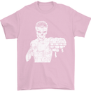 Street Fighter MMA Bare Knuckle Fighting Mens T-Shirt Cotton Gildan Light Pink