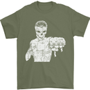 Street Fighter MMA Bare Knuckle Fighting Mens T-Shirt Cotton Gildan Military Green