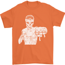 Street Fighter MMA Bare Knuckle Fighting Mens T-Shirt Cotton Gildan Orange