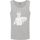 Street Fighter MMA Bare Knuckle Fighting Mens Vest Tank Top Sports Grey