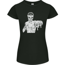 Street Fighter MMA Bare Knuckle Fighting Womens Petite Cut T-Shirt Black