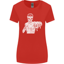 Street Fighter MMA Bare Knuckle Fighting Womens Wider Cut T-Shirt Red