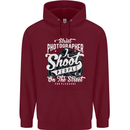 Street Photographer Photography Funny Childrens Kids Hoodie Maroon