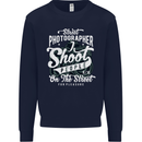 Street Photographer Photography Funny Kids Sweatshirt Jumper Navy Blue