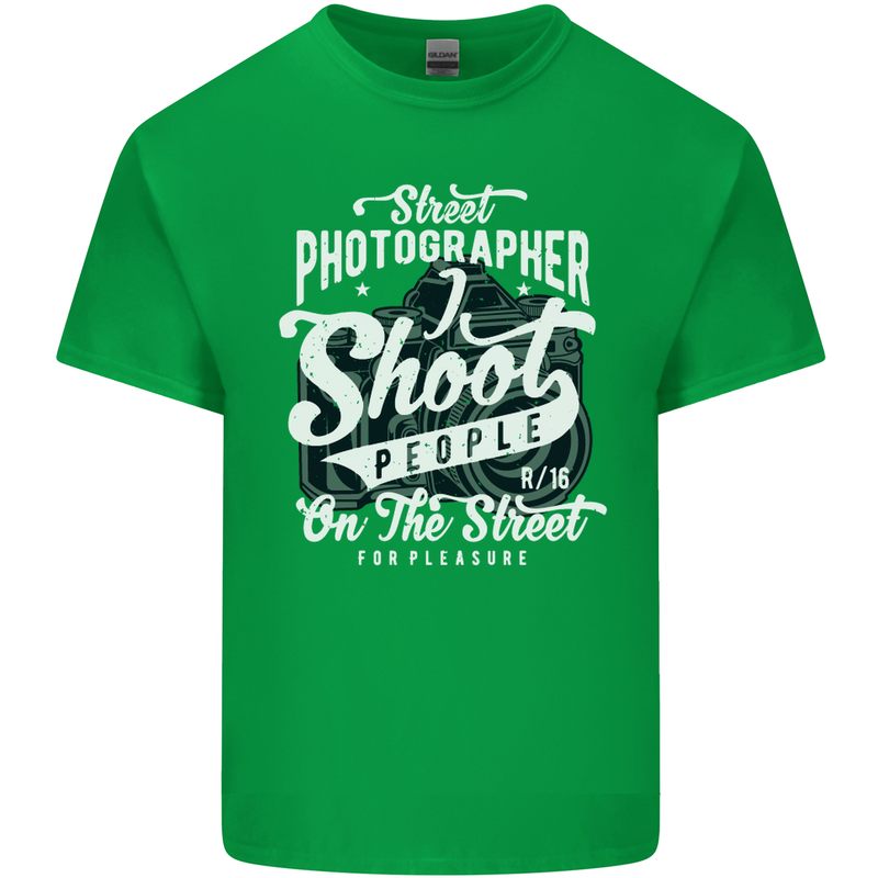 Street Photographer Photography Funny Mens Cotton T-Shirt Tee Top Irish Green