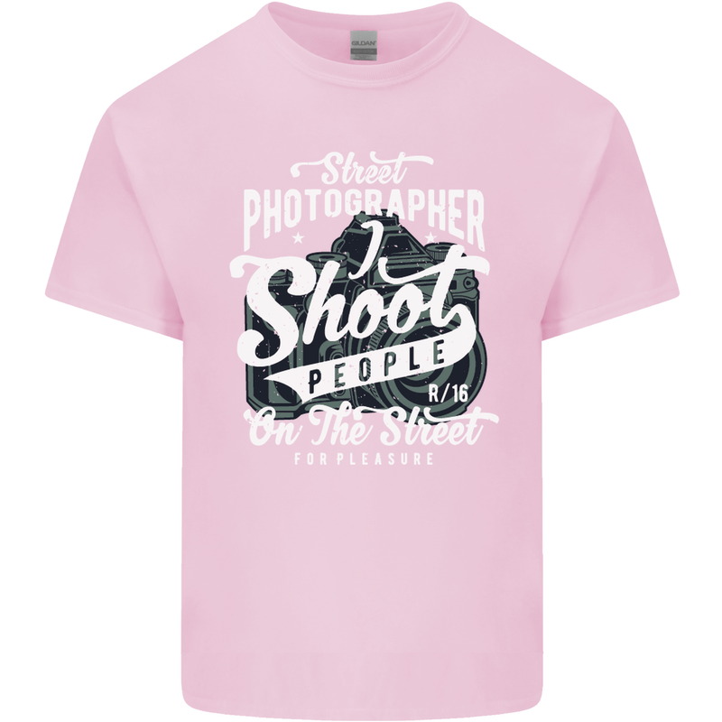 Street Photographer Photography Funny Mens Cotton T-Shirt Tee Top Light Pink